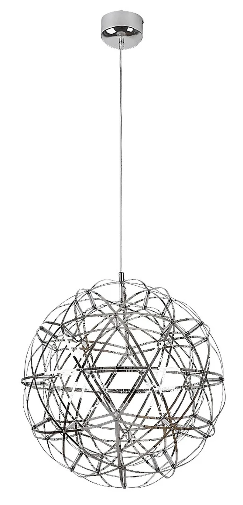 Eudora – LED пендел в хром, Ø500мм, 16W, 3000K