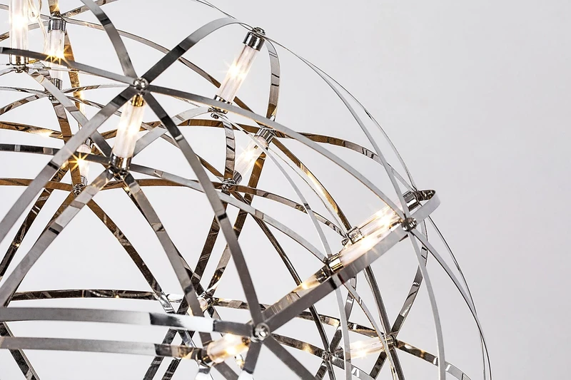 Eudora – LED пендел в хром, Ø500мм, 16W, 3000K