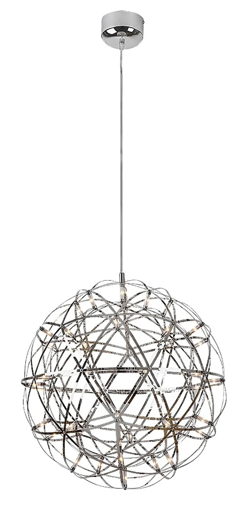 LED пендели и полилеи Eudora – LED пендел в хром, Ø500мм, 16W, 3000K