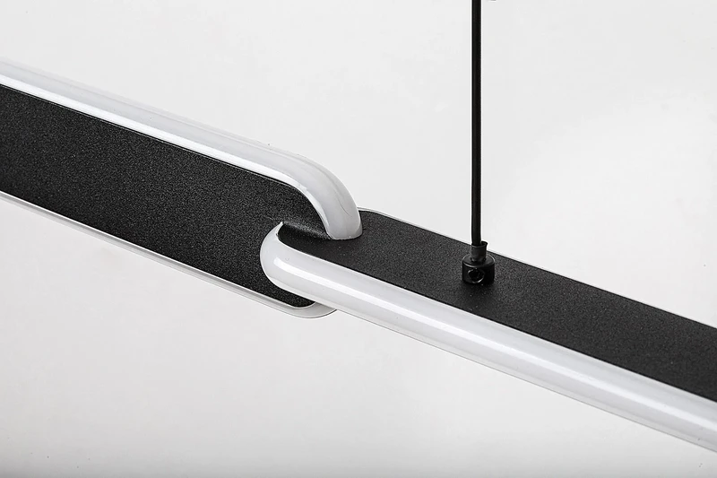 Sindri – LED пендел в черно с бял абажур, 1080мм, 36W, 3000-4000K