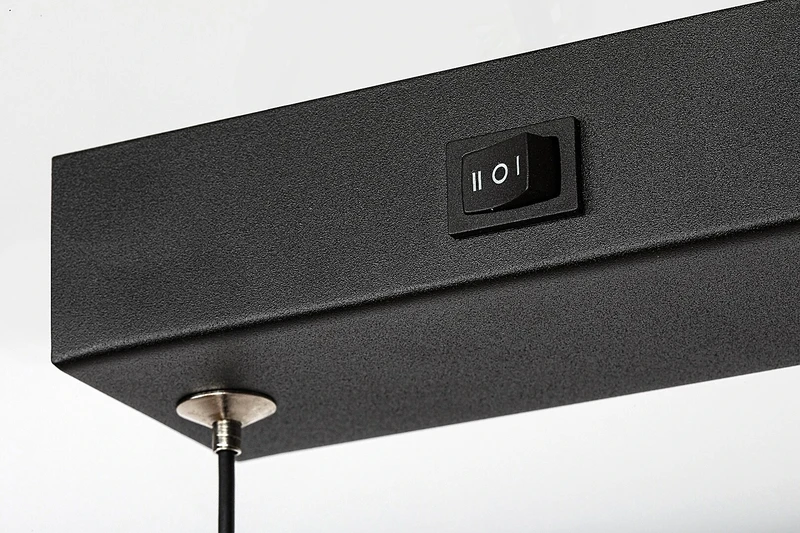 Sindri – LED пендел в черно с бял абажур, 1080мм, 36W, 3000-4000K