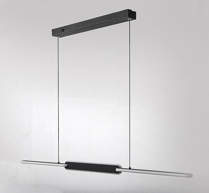 Sindri – LED пендел в черно с бял абажур, 1080мм, 36W, 3000-4000K