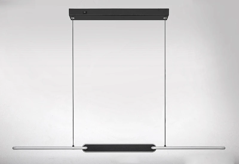 Sindri – LED пендел в черно с бял абажур, 1080мм, 36W, 3000-4000K