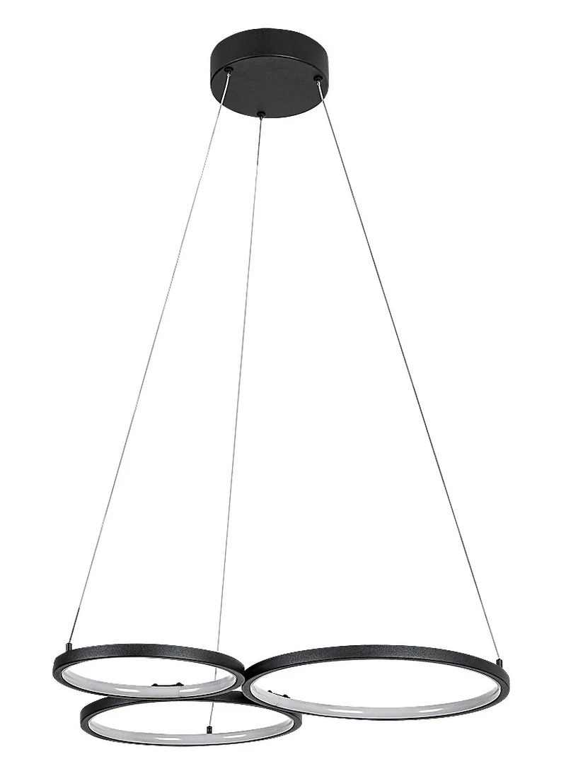 Formand – LED пендел в черно с бели плафони, 610×480мм, 38W, 3000K