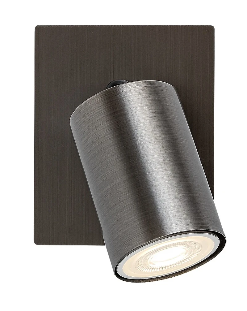 Gerhard – минималистичен спот в цвят gunmetal, Ø55мм, 1×GU10, IP20