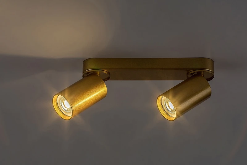 Mirina – LED спот в златно, 2×GU10, 260мм, IP20, минималистичен дизайн