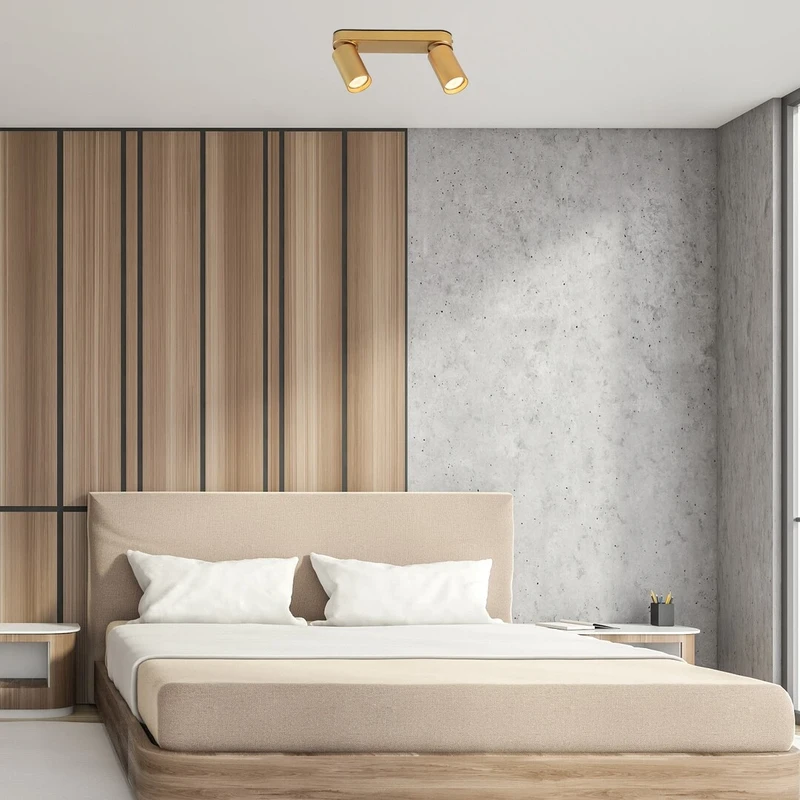 Mirina – LED спот в златно, 2×GU10, 260мм, IP20, минималистичен дизайн