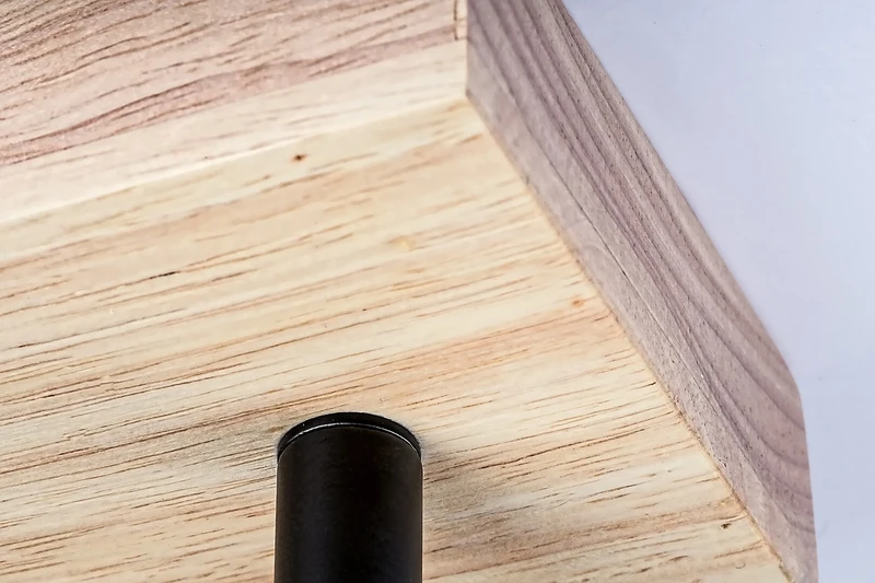 Toras – двоен LED спот в дъб с черни абажури, 260×120мм, 2×GU10, IP20