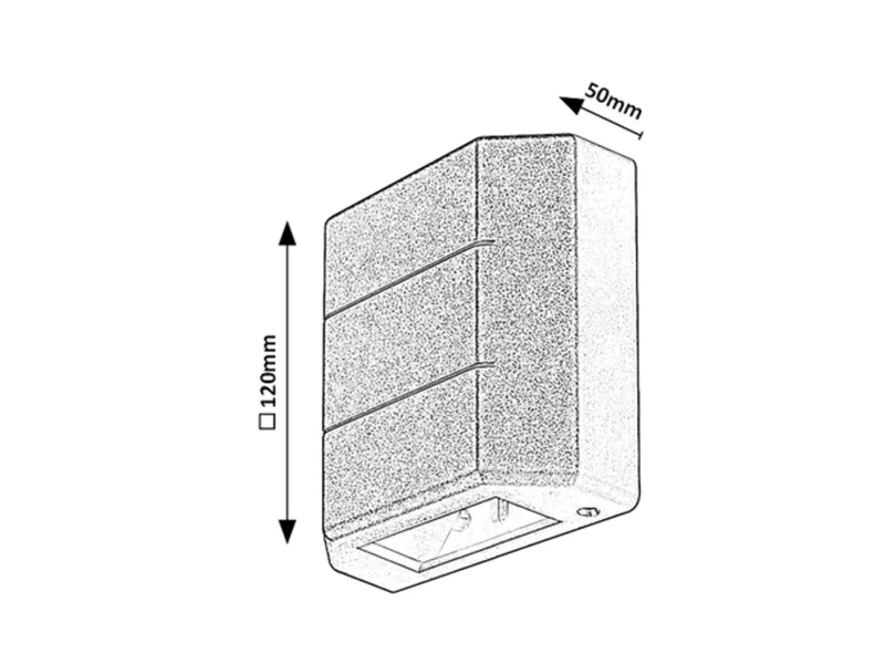 Lippa – LED външна стенна лампа в бяло, 120×120мм, 6W, 3000K, IP54