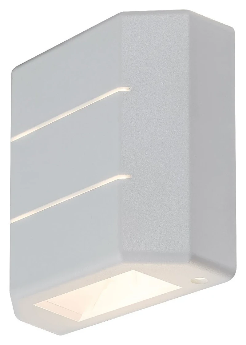Lippa – LED външна стенна лампа в бяло, 120×120мм, 6W, 3000K, IP54