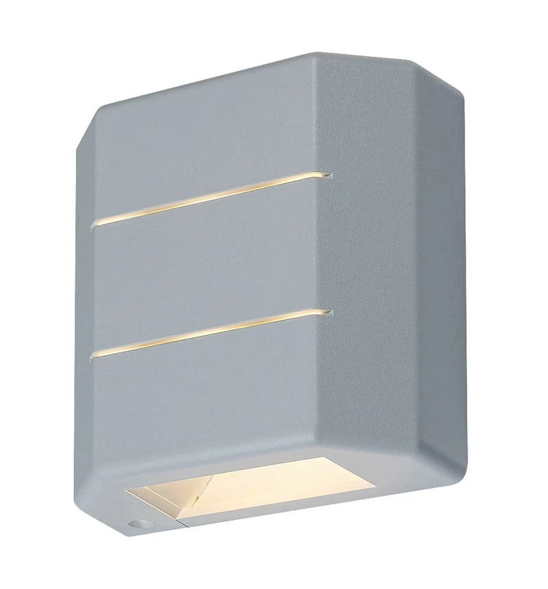 Lippa – LED външна стенна лампа в бяло, 120×120мм, 6W, 3000K, IP54