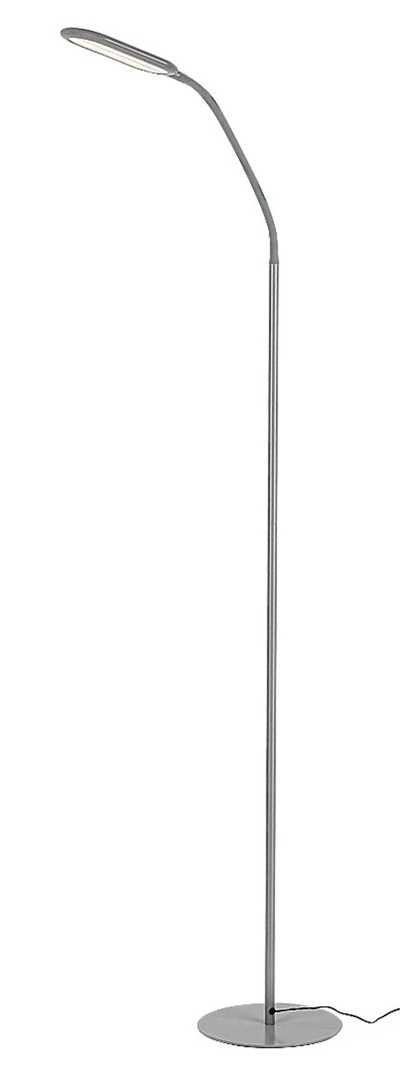 Подови лампи (Лампион) Adelmo – LED лампион в сиво с бял абажур, 430×1400мм, 10W, 3000-6000K