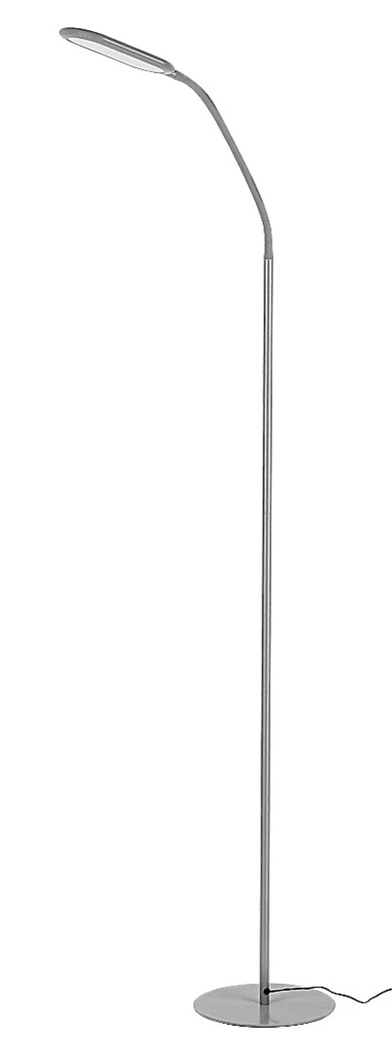 Adelmo – LED лампион в сиво с бял абажур, 430×1400мм, 10W, 3000-6000K