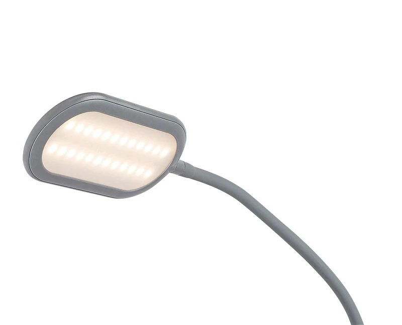 Adelmo – LED лампион в сиво с бял абажур, 430×1400мм, 10W, 3000-6000K