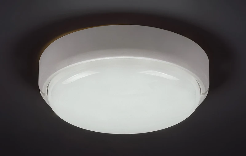 Hort – LED външна стенна/плафониера в бяло, Ø190мм, 15W, 4000K, IP54