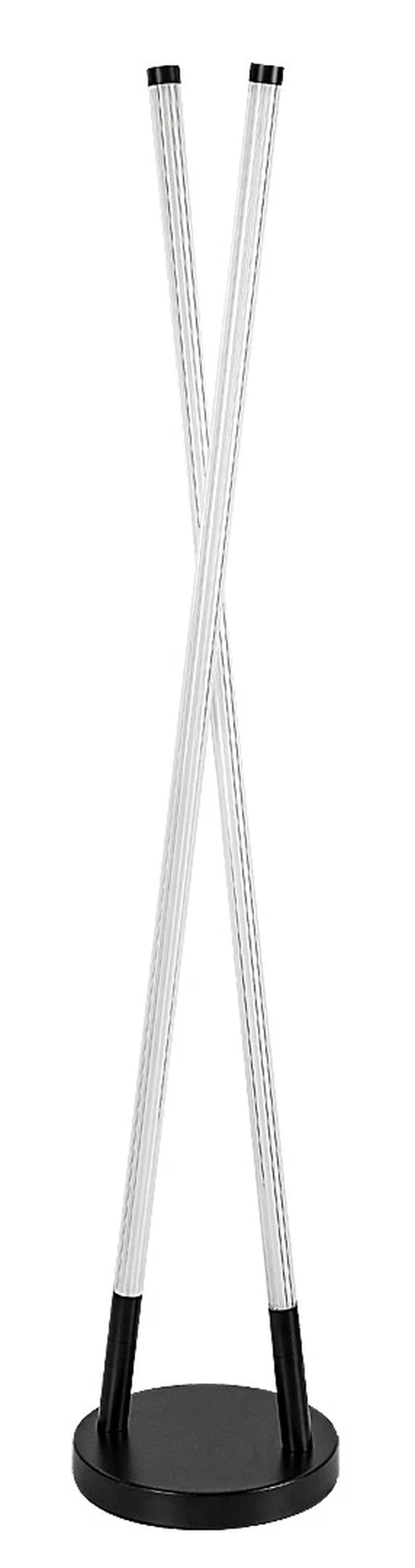 Nivaro – LED лампион в черно с бял акрилен абажур, 220×1150мм, 28W, 3000K