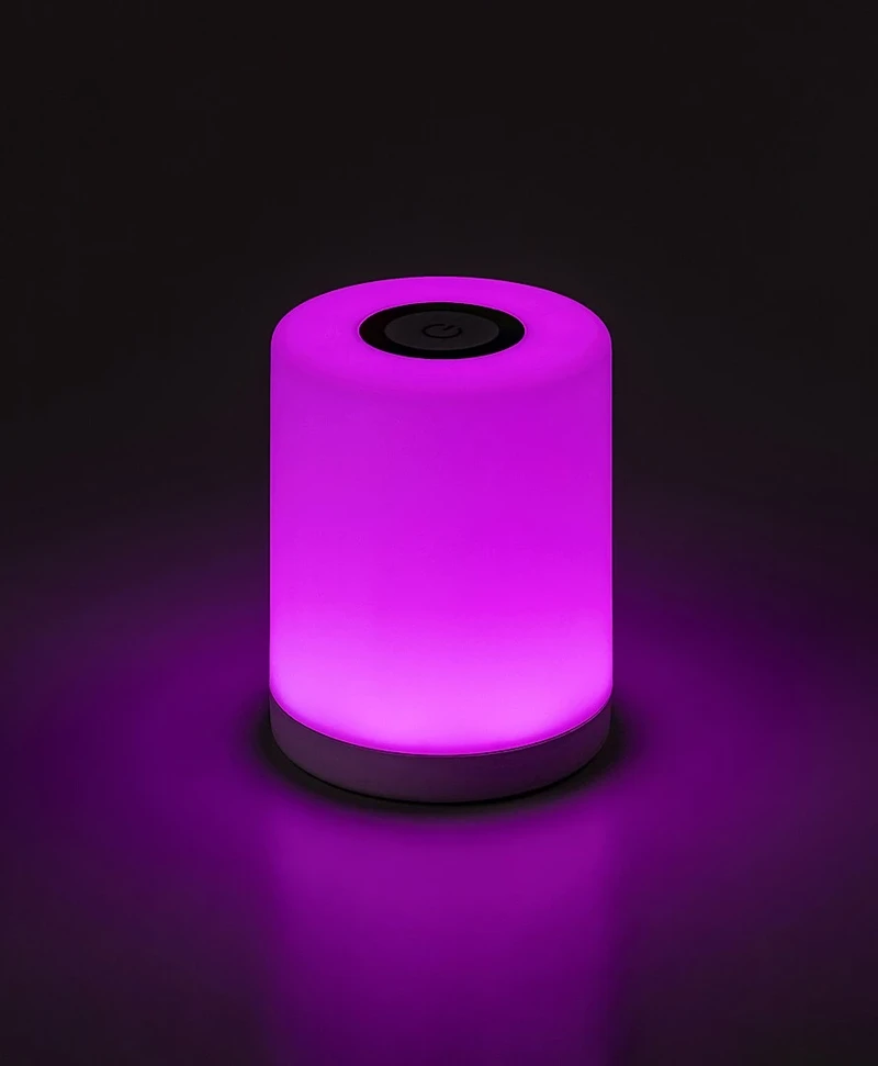 Tipy – LED декоративна лампа в бяло с RGB, Ø90мм, 0.8W, 3000K