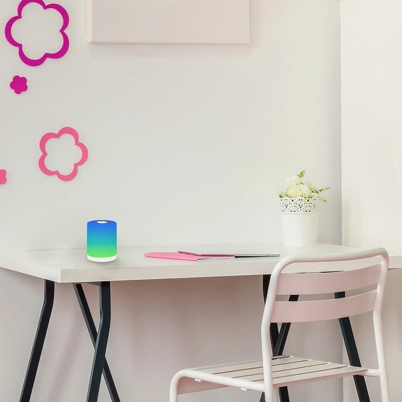 Tipy – LED декоративна лампа в бяло с RGB, Ø90мм, 0.8W, 3000K
