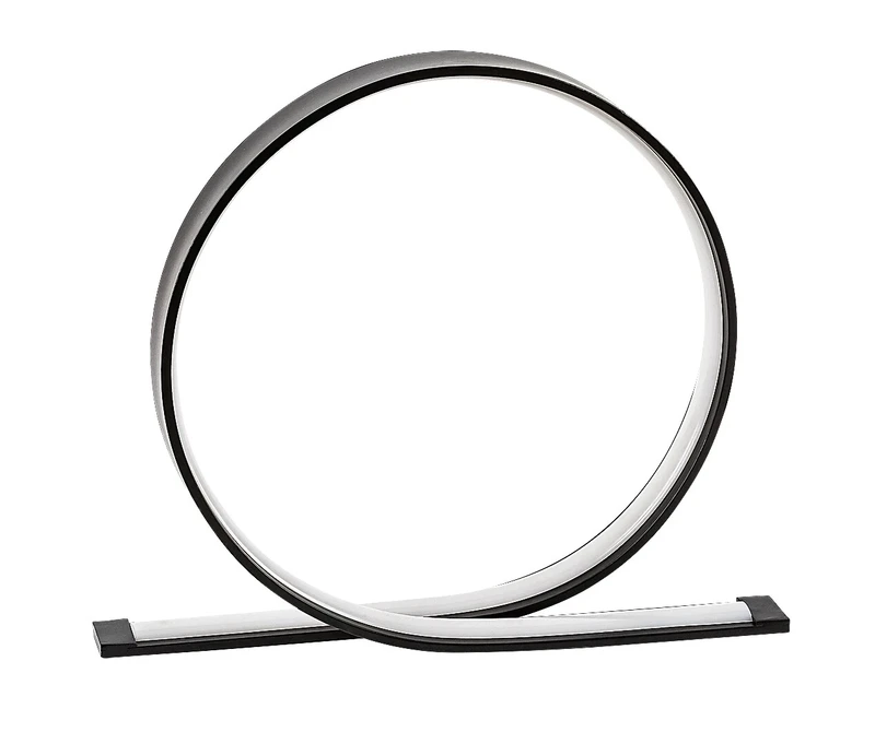 Azula – LED настолна лампа в черно с бял абажур, Ø235мм, 5W, 4000K