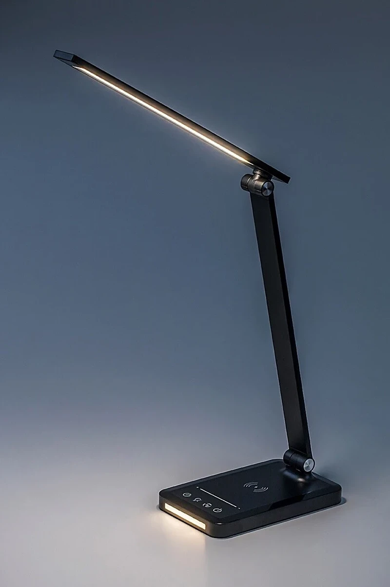 Traze – LED настолна лампа в черно/бяло, 450мм, 5W, 3000-6500K