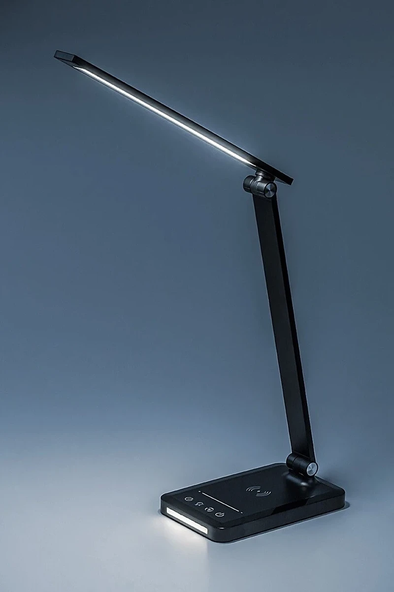 Traze – LED настолна лампа в черно/бяло, 450мм, 5W, 3000-6500K