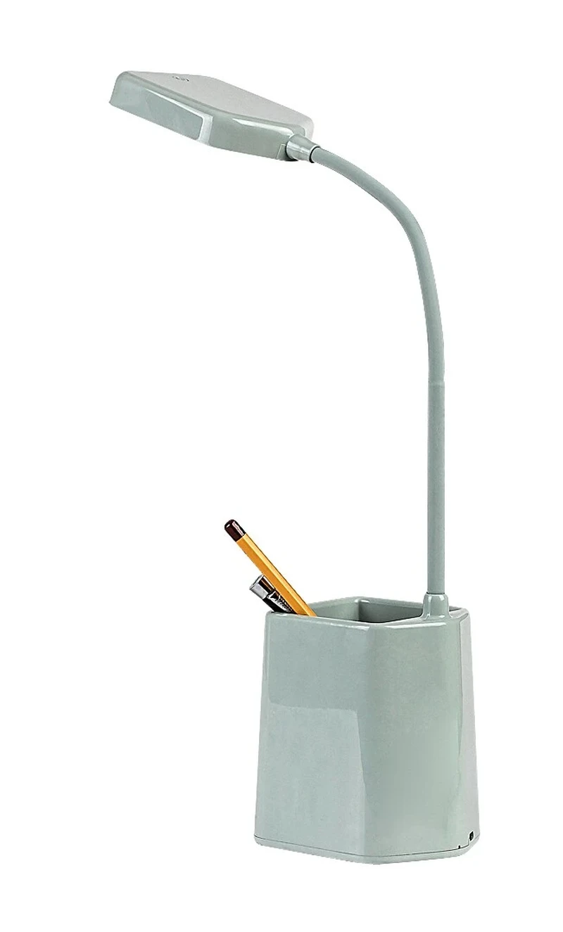 Arvid – LED настолна лампа в синьо/бяло с димиране, 200×370мм, 6W, 5000K