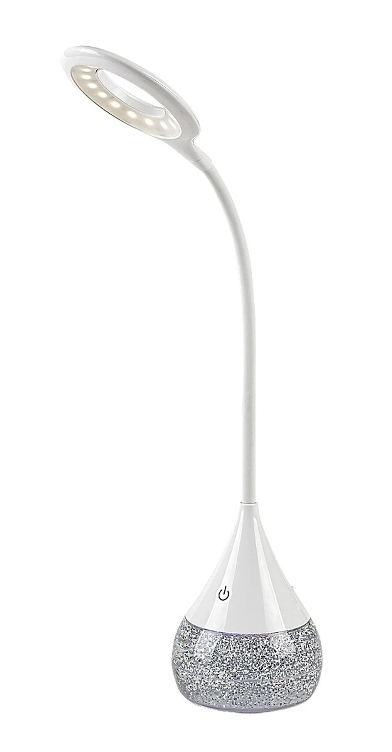Настолни лампи Vivter – LED настолна лампа в бяло с RGB, Ø160мм, 220lm, 4000K, димируема