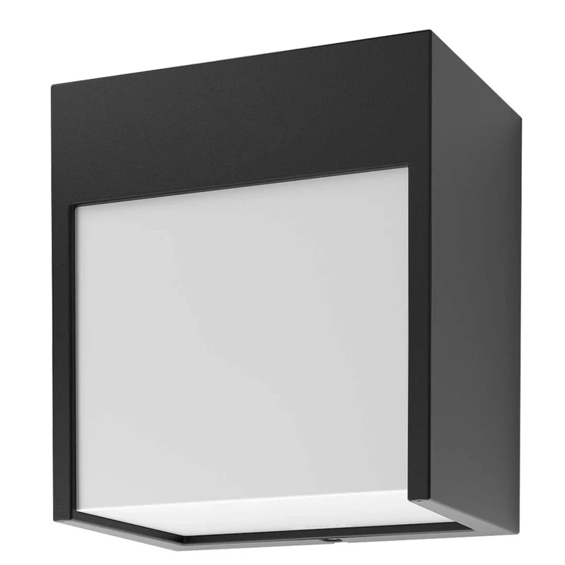 Външно стенно осветление Balimo – LED външна стенна лампа в черен мат, 120×130мм, 12W, 4000K, IP54