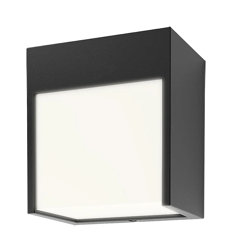 Balimo – LED външна стенна лампа в черен мат, 120×130мм, 12W, 4000K, IP54
