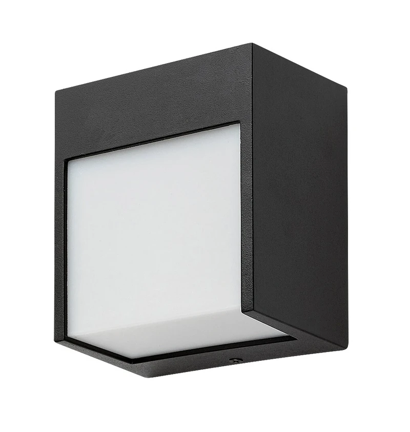 Balimo – LED външна стенна лампа в черен мат, 120×130мм, 12W, 4000K, IP54