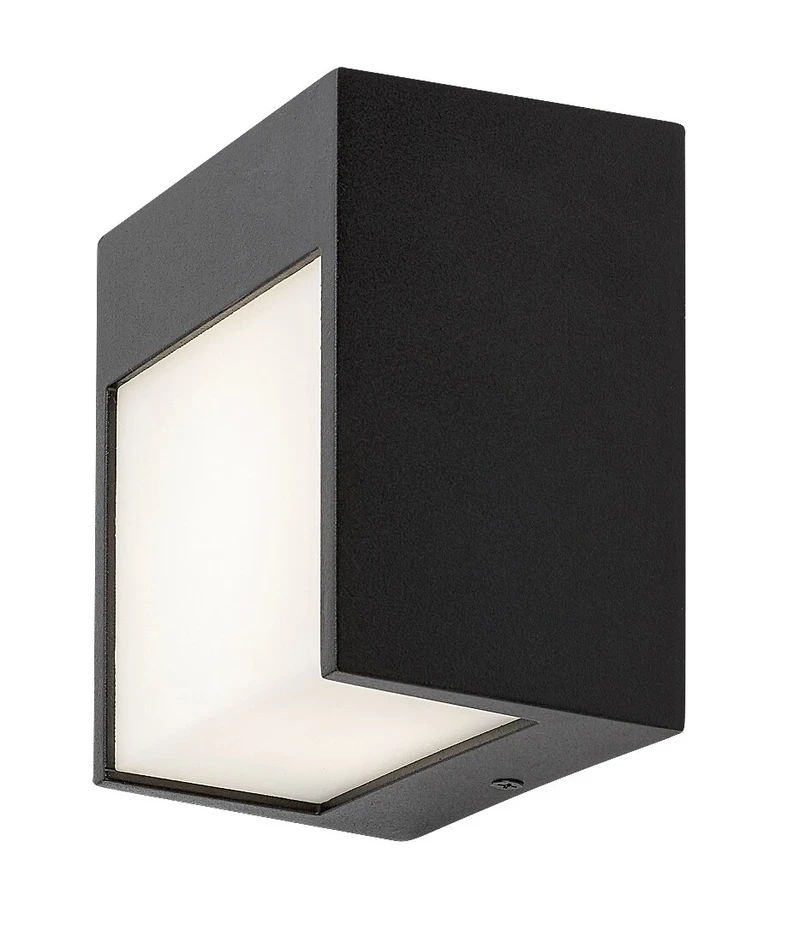 Balimo – LED външна стенна лампа в черен мат, 120×130мм, 12W, 4000K, IP54