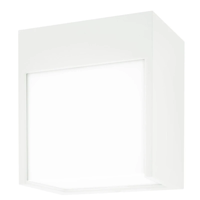 Balimo – LED външен аплик в бяло мат, 120×130мм, 12W, 4000K, IP54