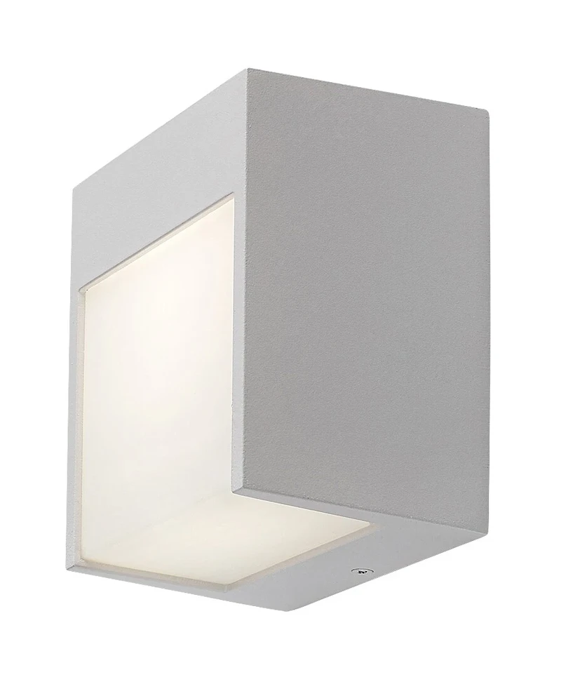 Balimo – LED външен аплик в бяло мат, 120×130мм, 12W, 4000K, IP54