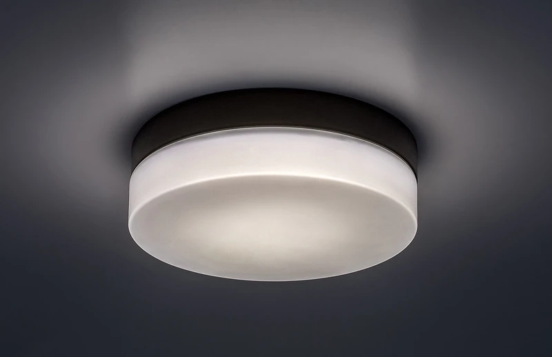 Gaelo – LED плафон за баня в черно/бяло, Ø280мм, 18W, 4000K, IP44