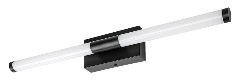 Tilora – LED плафон за баня в черно/бяло, 600мм, 8W, 4000K, IP44