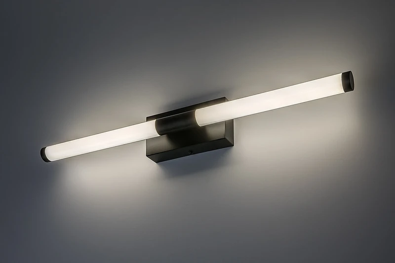 Tilora – LED плафон за баня в черно/бяло, 600мм, 8W, 4000K, IP44