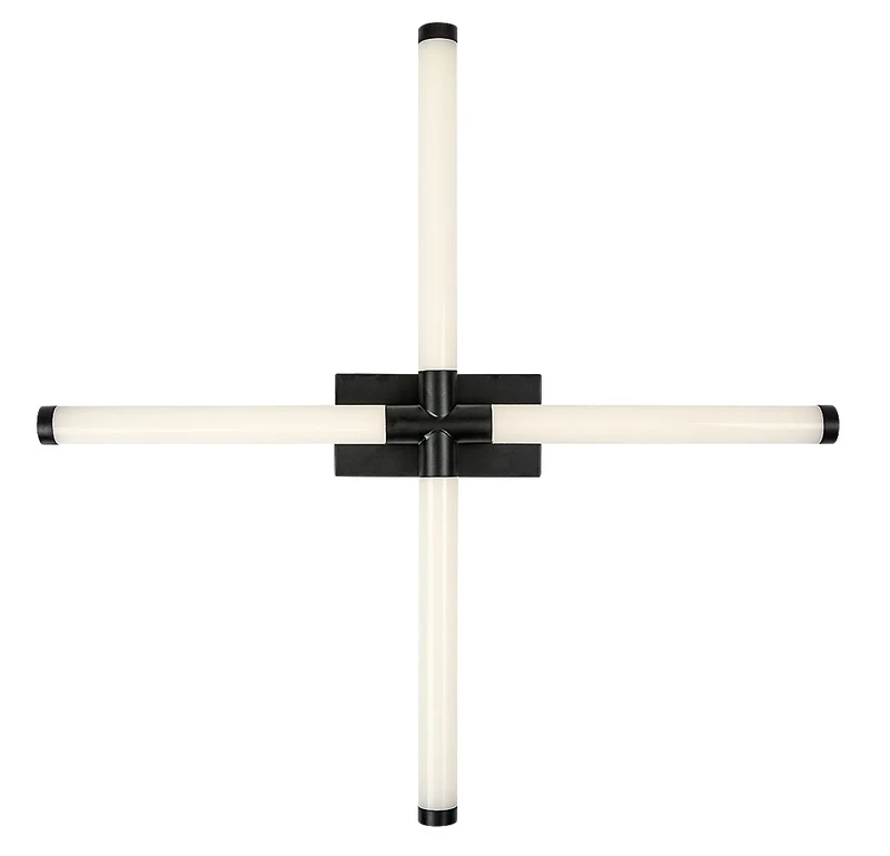 Tilora – LED плафон за баня в черно/бяло, 600×600мм, 16W, 4000K, IP44
