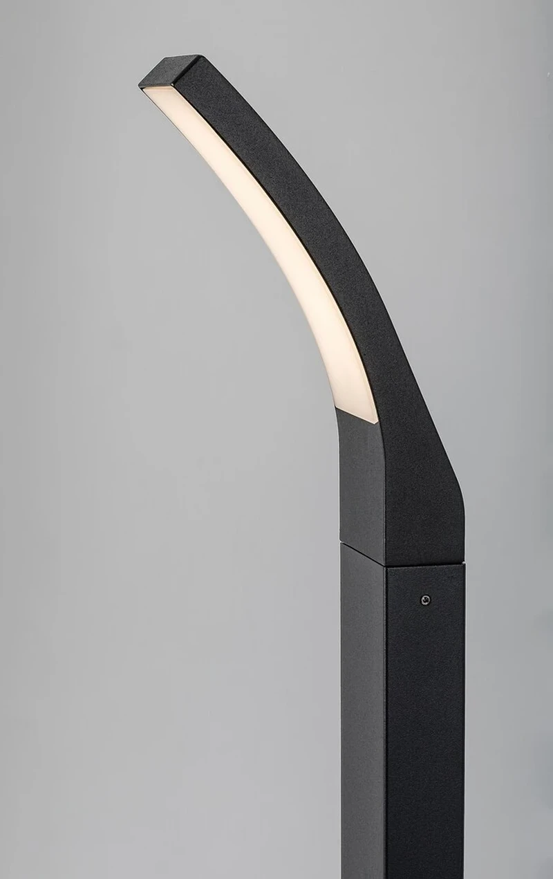 Palanga – LED градинска лампа в антрацит с бял абажур, Ø120мм, 12W, 3000K