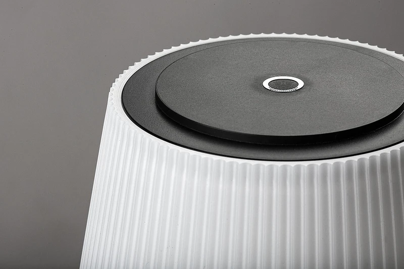Taena – LED настолна лампа в черно с бял абажур, Ø130мм, 4W, 3000-5000K, IP44