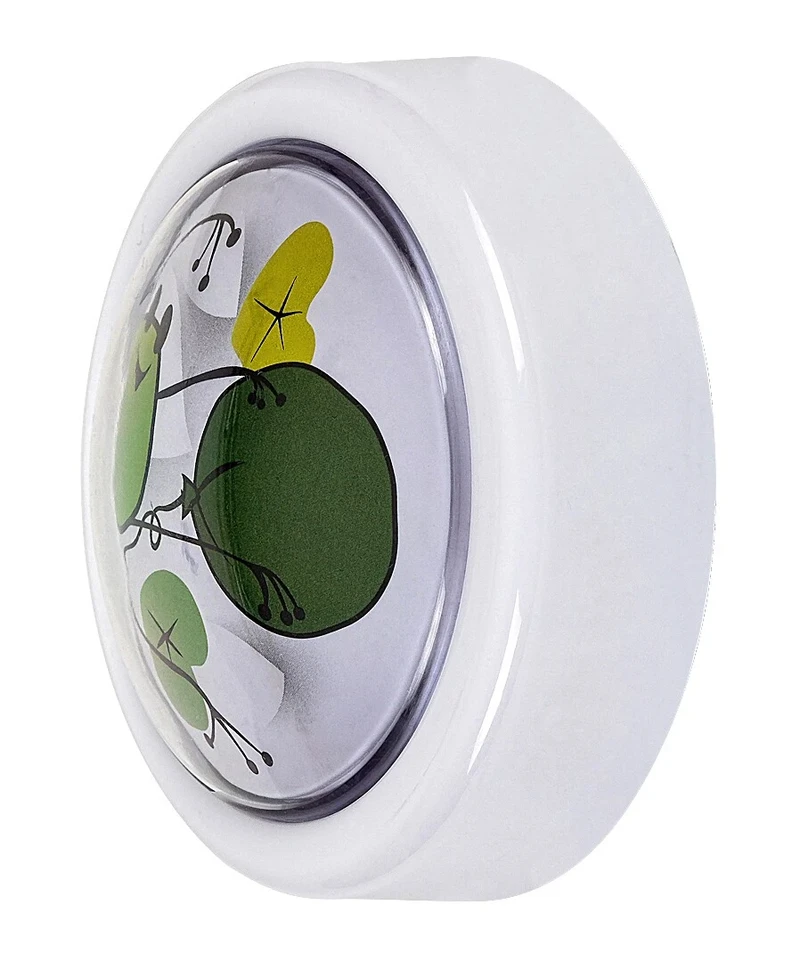 Froggo – LED детски pushlight в бяло с цветен мотив, Ø100мм, 0.3W, 6000K