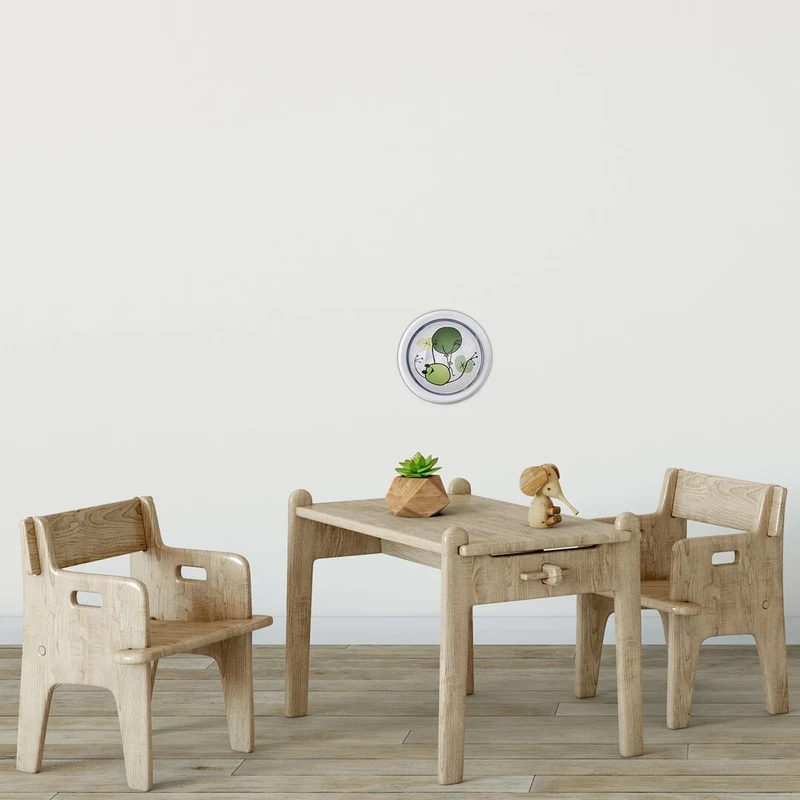 Froggo – LED детски pushlight в бяло с цветен мотив, Ø100мм, 0.3W, 6000K