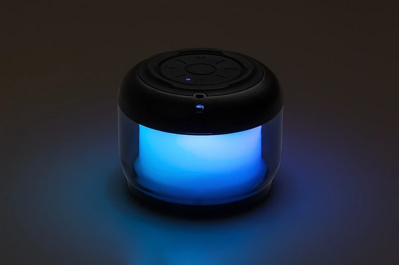Radelia – LED детска лампа с Bluetooth и RGB, Ø80мм, черна, IP20