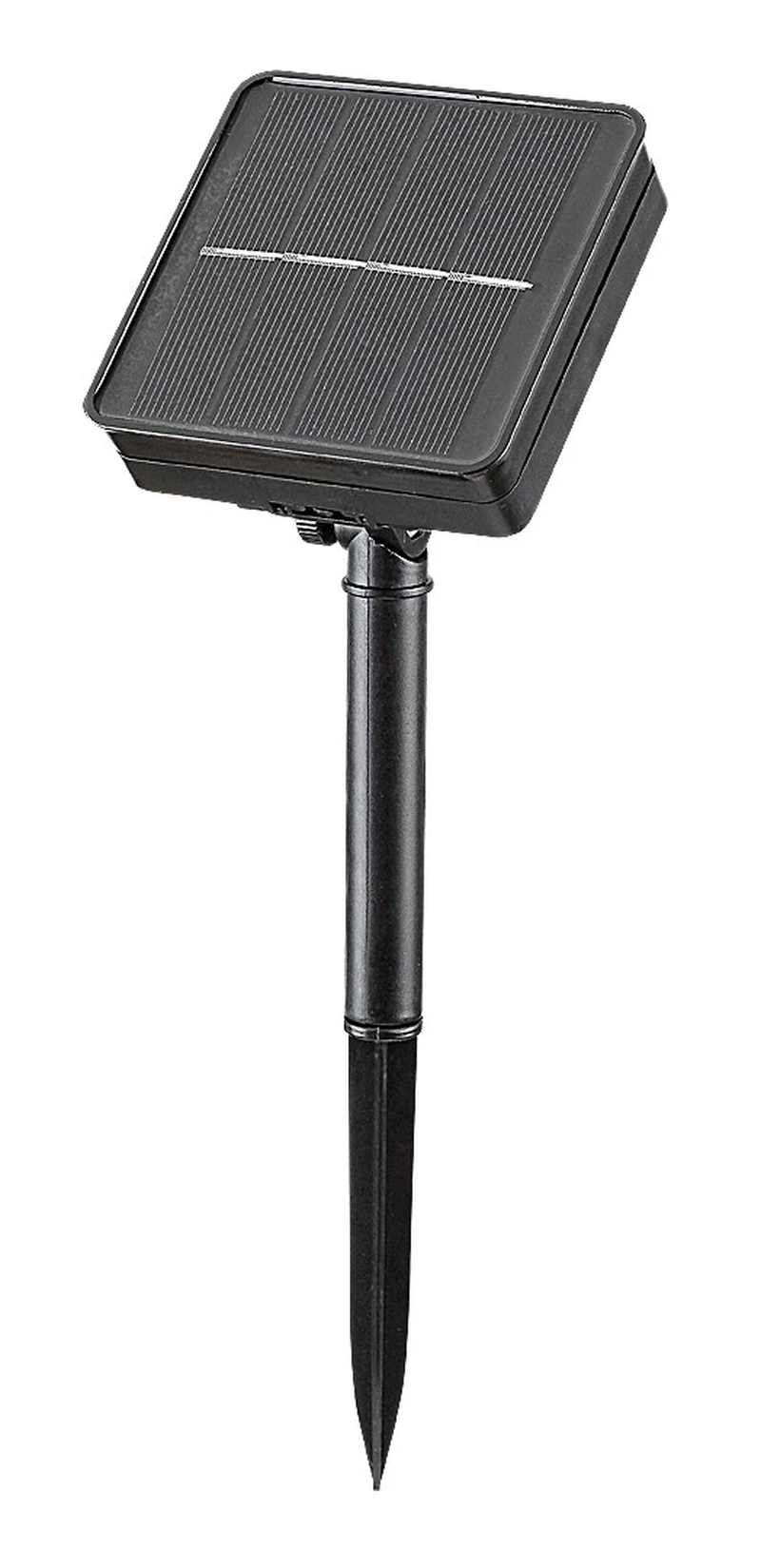 Ximpu – соларна LED гирлянда в черно с бели абажури, 4800мм, 8×0.1W, 2700K