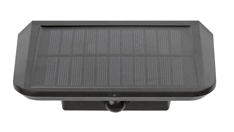 Qesa – соларна LED стенна лампа в черно с бял абажур, 155×75мм, 10W, 4000K, IP44
