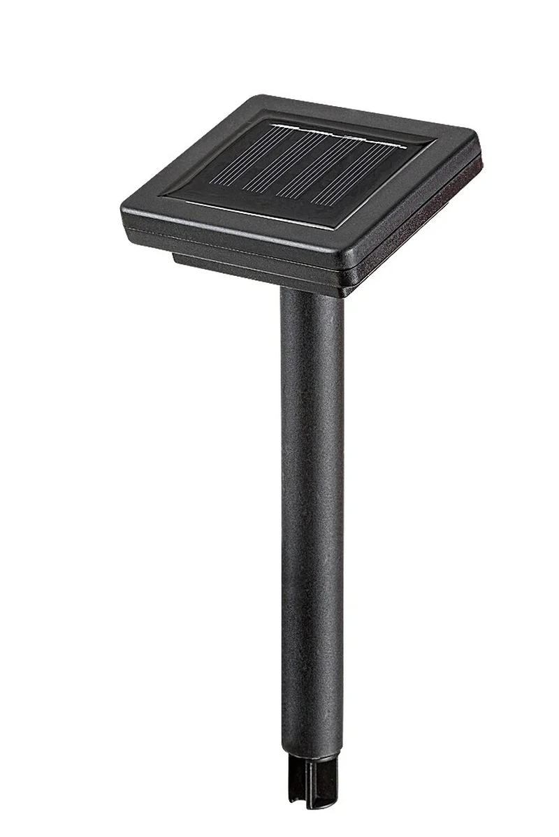 Treppio – соларни градински лампи в черно с бели абажури, Ø150мм, 5×1W, 4000K
