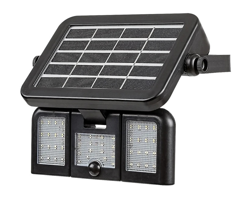 Lihull – соларна LED лампа за стена в черно, 200×130мм, 500lm, 4000K, IP44