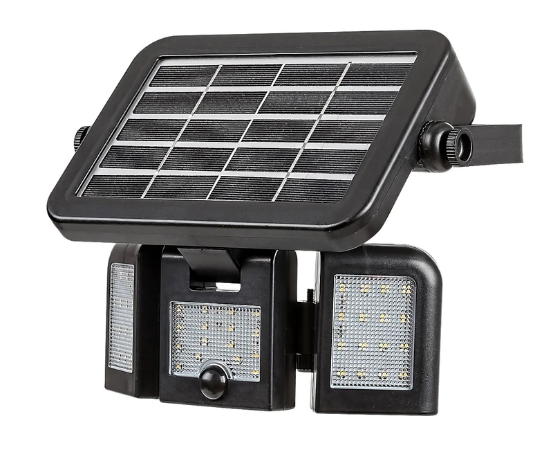 Lihull – соларна LED лампа за стена в черно, 200×130мм, 500lm, 4000K, IP44