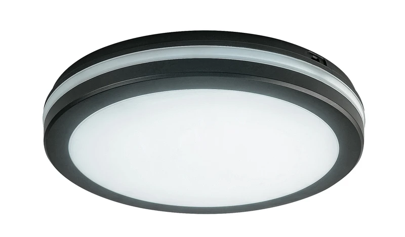 Indre – LED плафон за тераса в черно/бяло, Ø300мм, 28W, 3000-6500K, IP54