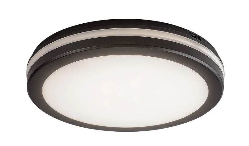 Indre – LED плафон за тераса в черно/бяло, Ø300мм, 28W, 3000-6500K, IP54