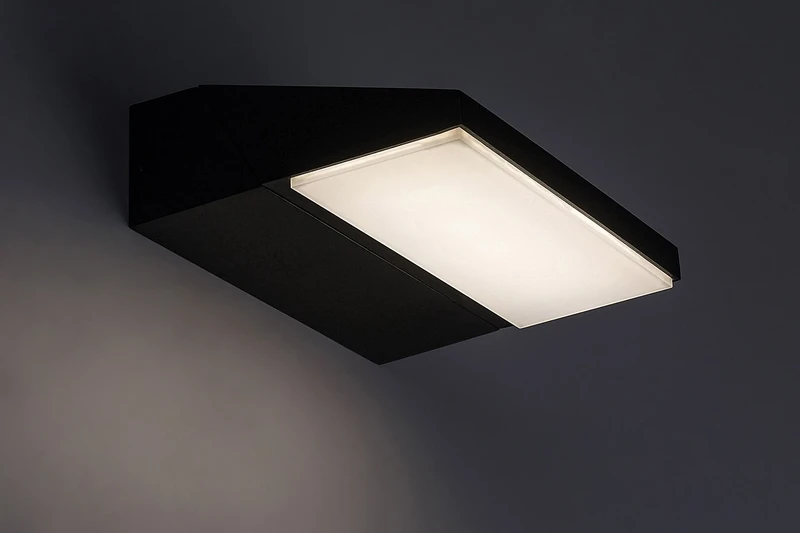 Senica – LED външна стенна лампа в черно/бяло, 170×50мм, 13W, 4000K, IP65